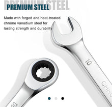 SORAKO 10mm Ratchet Spanner, 72-Tooth 12-Point Combination Spanner with Fixed Head, Polished Finish for DIY & Automotive Repairs