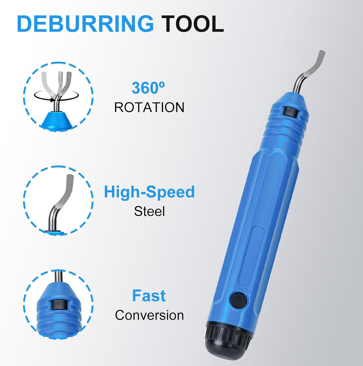 HYCHIKA Pipe Cutter Set, 3–50mm / 0.1–2" Tube Cutter with Mini Pipe Cutter & Deburrer for Copper, Aluminium, Plastic, PVC, PE & Composite Pipes