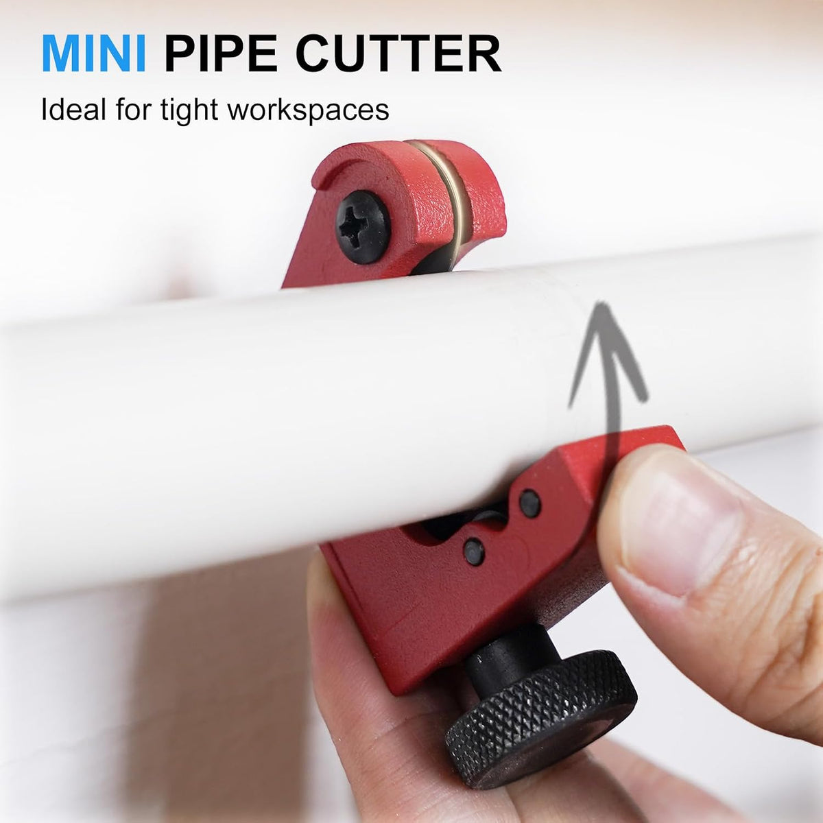 HYCHIKA Pipe Cutter Set, 3–50mm / 0.1–2" Tube Cutter with Mini Pipe Cutter & Deburrer for Copper, Aluminium, Plastic, PVC, PE & Composite Pipes
