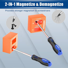 SORAKO 11-Piece Magnetic Screwdriver Set, CR-V Steel Phillips & Slotted Screwdrivers with Non-Slip Handles, 2-in-1 Magnetiser/Demagnetiser & Storage Bag