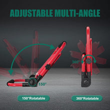 HYCHIKA 50W LED Work Light, 5500LM Portable Site Light with 360° Adjustable Foldable Stand, IP65 Weather-Resistant 6500K Daylight Floodlight for Workshop, Garage, Construction & Outdoor Use