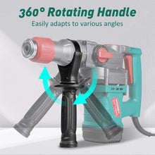 HYCHIKA 900W SDS Plus Rotary Hammer Drill, Corded Hammer Drill & Chisel with Safety Clutch for Concrete, Masonry, Brick & Demolition