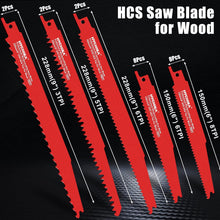 HYCHIKA 32-Piece Reciprocating Saw Blade Set, HCS & Bi-Metal Blades for Fast Cutting Wood, Metal, Plastic & Plasterboard, with Storage Case