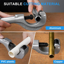 HYCHIKA Pipe Cutter Set, 3–50mm / 0.1–2" Tube Cutter with Mini Pipe Cutter & Deburrer for Copper, Aluminium, Plastic, PVC, PE & Composite Pipes