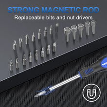 SORAKO 40-Piece Magnetic Screwdriver Set, Professional Screwdriver & Bit Set with Slotted, Phillips, Torx, Hex & Square Heads for DIY, Home & Workshop