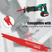 HYCHIKA 32-Piece Reciprocating Saw Blade Set, HCS & Bi-Metal Blades for Fast Cutting Wood, Metal, Plastic & Plasterboard, with Storage Case