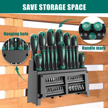 HYCHIKA 51-Piece Magnetic Screwdriver Set, CR-V Screwdrivers & Precision Bits with Torx, Phillips, Pozidriv, Slotted, Hex, Sockets & Storage Rack
